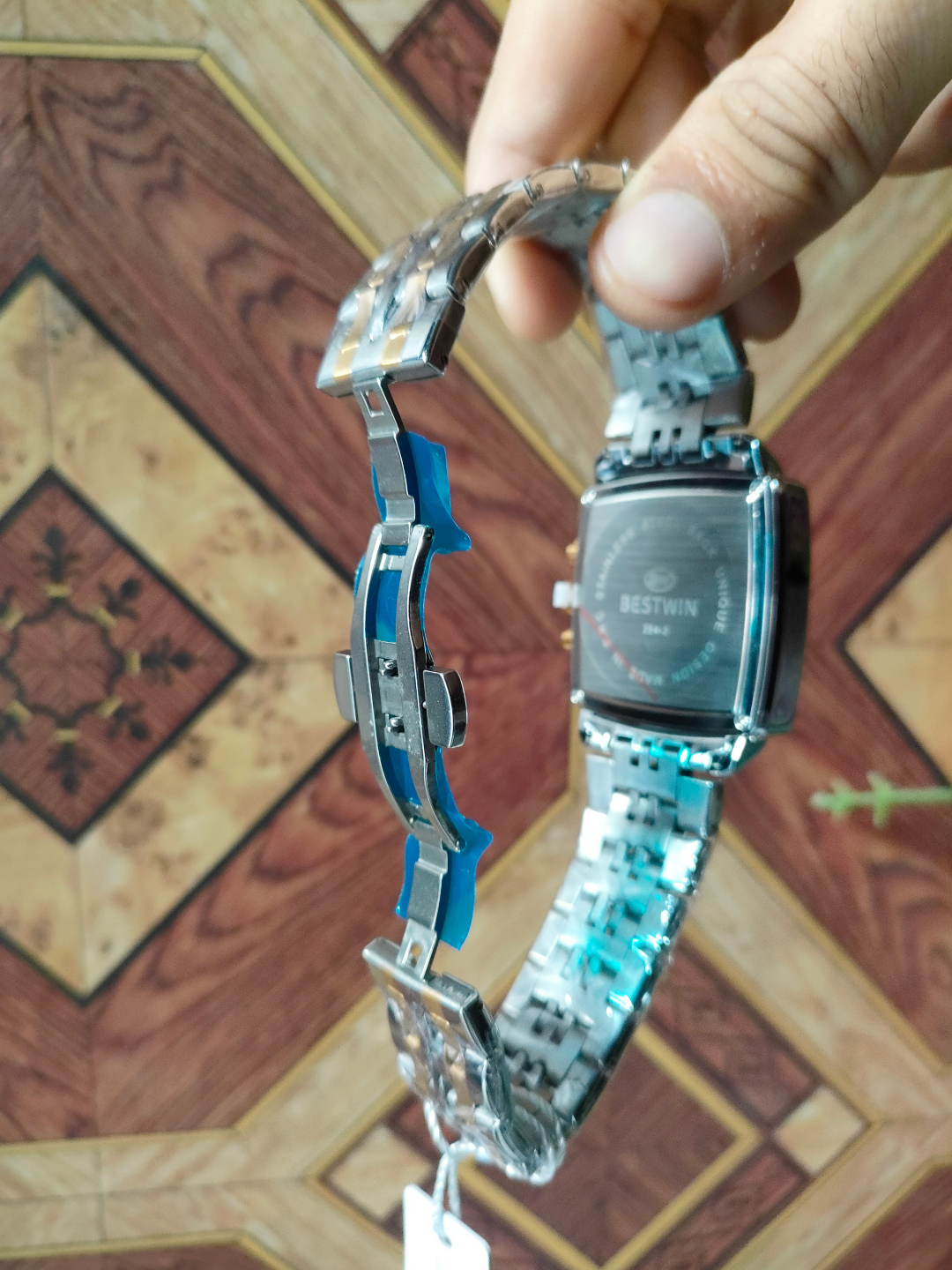 BESTWIN Gold Dial Two-Tone Metal Men's Watch