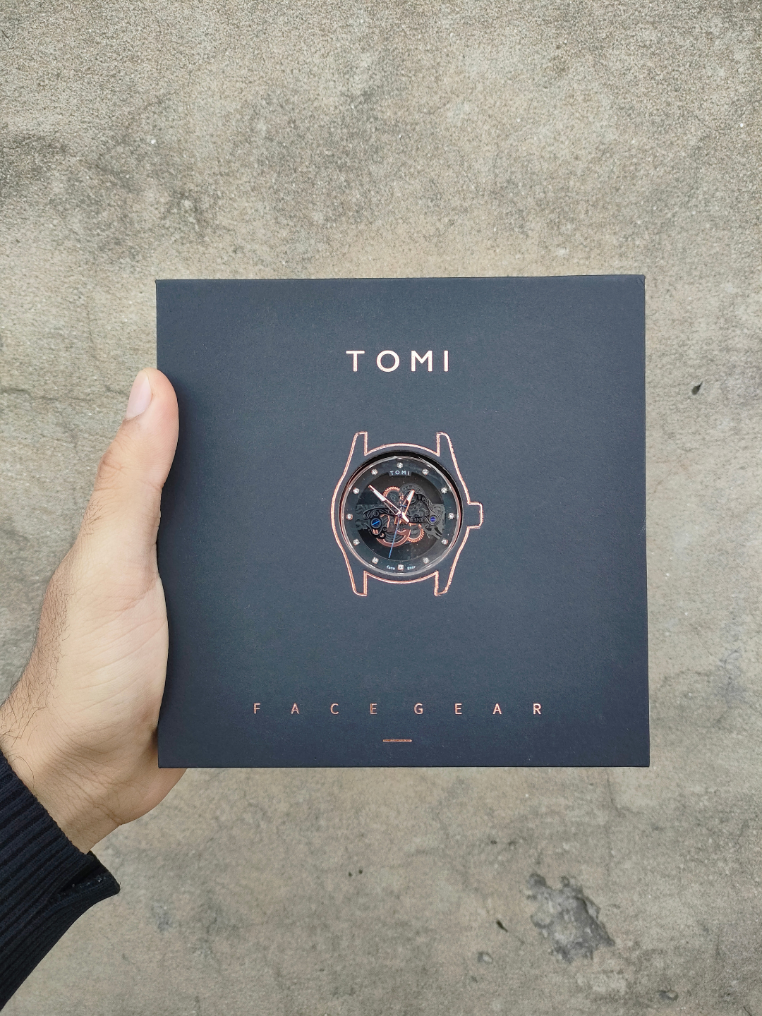 TOMI Men's Automatic Skeleton Watch - Interchangeable Leather Straps