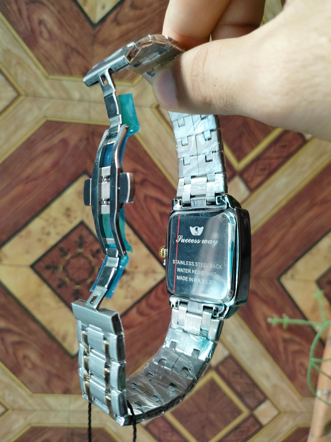 Success Way Two-Tone Stainless Steel Men's Dress Watch - Silver Dial