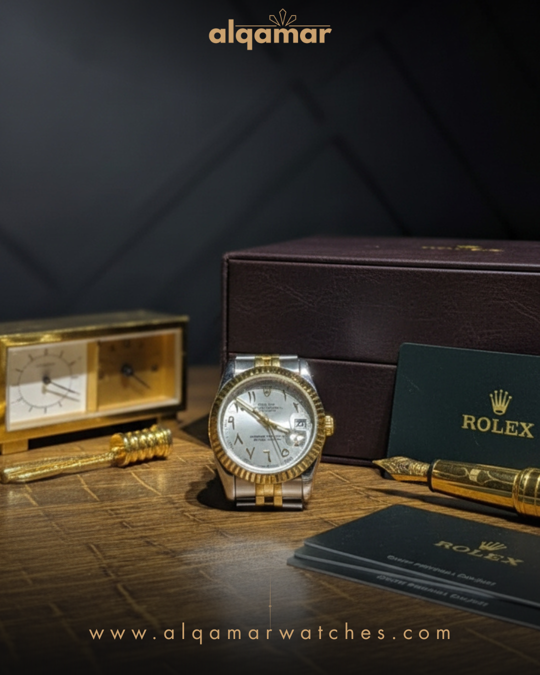 Rōlex Datejust Two-Tone - Cream/White | Al Qamar Watch